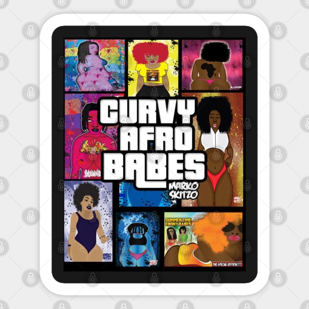 Marko Skitzo X Curvy Afro Babes GTA Sticker by MarkoSkitzo